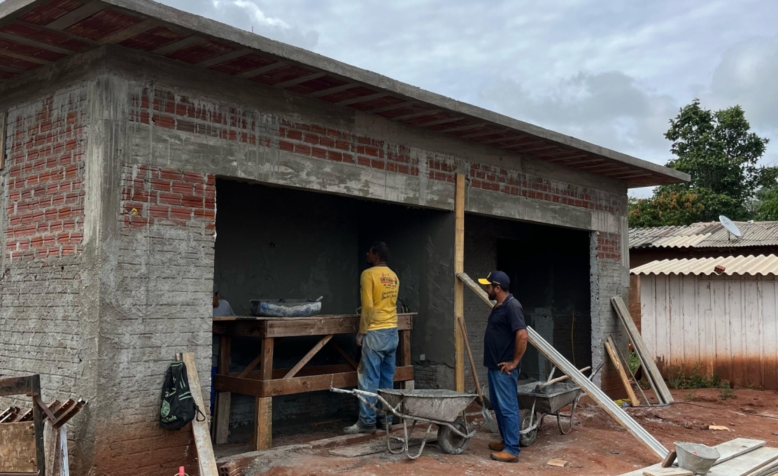 Retomada da obra dos banheiros do Balneário Vila Yara