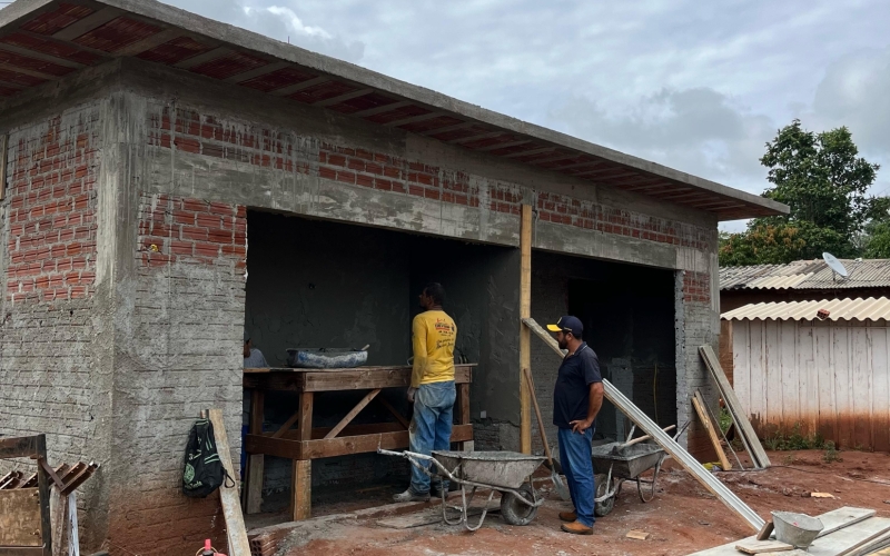 Retomada da obra dos banheiros do Balneário Vila Yara