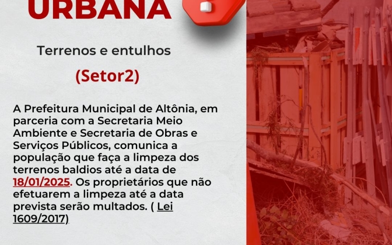 Mutirão limpeza urbana, setor 2