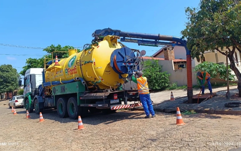 Limpeza de galerias e bueiros